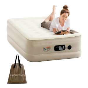 Air Mattress with Built-in AC Pump – Portable Inflatable Bed for Comfortable Sleep – UAE
