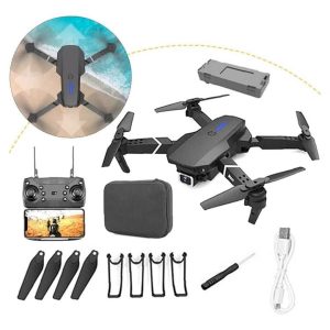E88 Pro Drone with 4K HD Dual Camera | Foldable RC Quadcopter | WiFi FPV | Altitude Hold | App Control