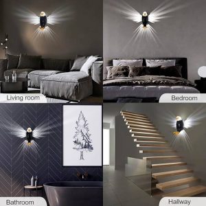 HEYIDAMAI Bald Eagle Wall Light | 3D LED Projection | Battery-Free | Indoor/Outdoor Decor