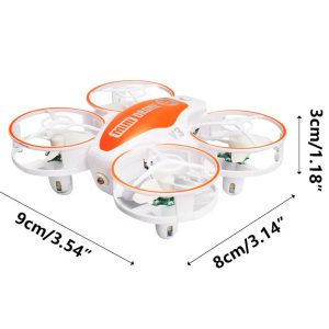 Muuoeou Remote Control UAV RC Mini Drone | Obstacle Avoidance | LED Lantern Design | One-Key Takeoff/Landing | Compact & Portable