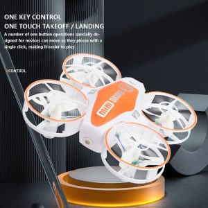 Muuoeou Remote Control UAV RC Mini Drone | Obstacle Avoidance | LED Lantern Design | One-Key Takeoff/Landing | Compact & Portable