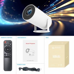 4K HD WiFi Projector | Portable Smart Projector with Bluetooth 5.0 & WiFi6 | Home Cinema Experience