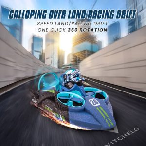 Quadcopter Remote Control Drone 3-in-1 Air Water Land | Amphibious RC Vehicle | Seamless Mode Switching | Durable Design
