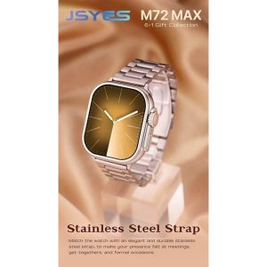 M72 Max Smart Watch with 6 JSYES Classic Watch Bands