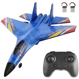 SU-27 RC Airplane with 2.4GHz Remote Control, Gyro, Night Lights, and 1 Battery – Perfect for UAE Beginners and Hobbyists