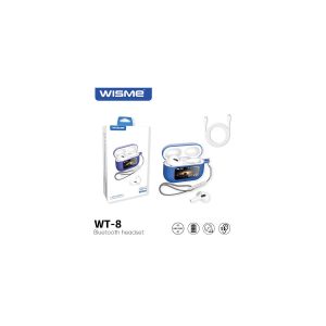 Wisme WT-8 Smart Earbuds with 1.45-inch AMOLED Touch Display, Noise Cancellation, and GPS Tracking – Compatible with Android and iOS – UAE