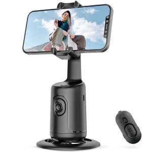 BRITUMS Automatic Tracking Phone Holder | 360° Rotation | Built-in Camera & Image Processor | No App Required | Ideal for Live Streaming & Video Calls