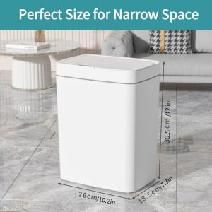Automatic Motion Sensor Trash Can | Touchless Smart Bin | 18L Capacity | Odor Control | UAE Home & Office Essential