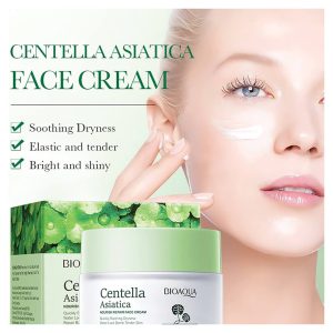 Bioaqua Centella Asiatica Nourish Repair Face Cream | Soothing Dryness & Moisturizing | Oil Control & Anti-Acne Skincare | 50g (1.76oz)