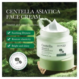 Bioaqua Centella Asiatica Nourish Repair Face Cream | Soothing Dryness & Moisturizing | Oil Control & Anti-Acne Skincare | 50g (1.76oz)