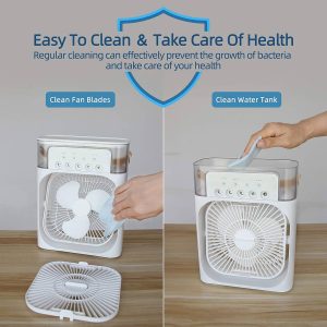 Portable USB Ultrasonic Cool Mist Humidifier with 7 Color LED Lights | Compact Air Purifier for Dry UAE Climate | Desk & Travel Essential