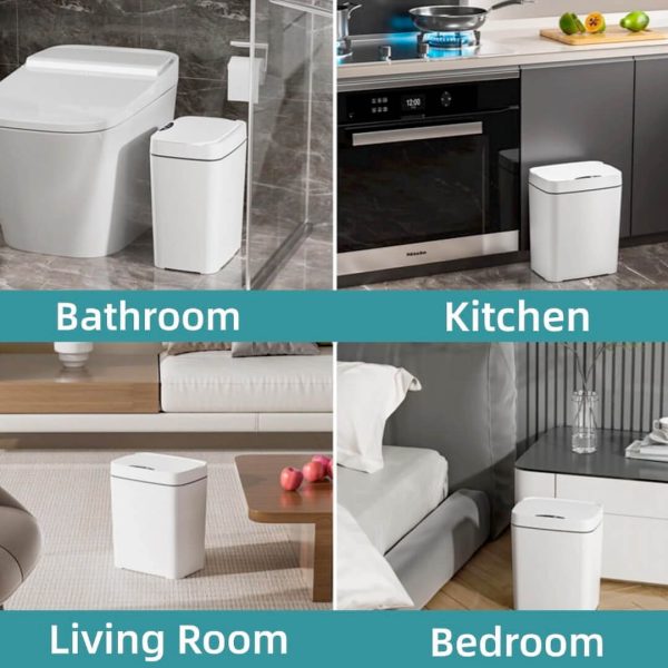 Automatic Motion Sensor Trash Can | Touchless Smart Bin | 18L Capacity | Odor Control | UAE Home & Office Essential - Image 15