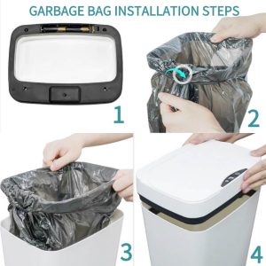Automatic Motion Sensor Trash Can | Touchless Smart Bin | 18L Capacity | Odor Control | UAE Home & Office Essential