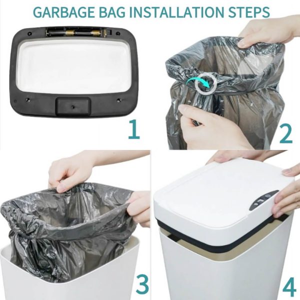 Automatic Motion Sensor Trash Can | Touchless Smart Bin | 18L Capacity | Odor Control | UAE Home & Office Essential - Image 13