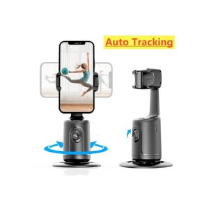 BRITUMS Automatic Tracking Phone Holder | 360° Rotation | Built-in Camera & Image Processor | No App Required | Ideal for Live Streaming & Video Calls