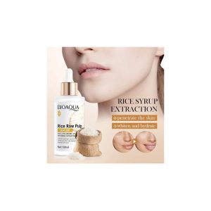BIOAQUA Hyaluronic Acid Rice Raw Pulp Essence Face Serum 100ml | Deep Hydration & Skin Brightening