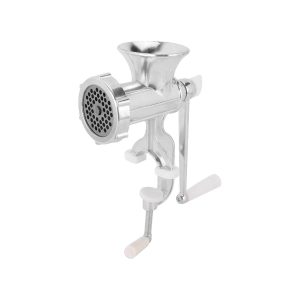 Manual Meat Grinder with ergonomic crank handle – aluminum alloy construction, suitable for grinding meat, pepper, and vegetables in UAE kitchens.