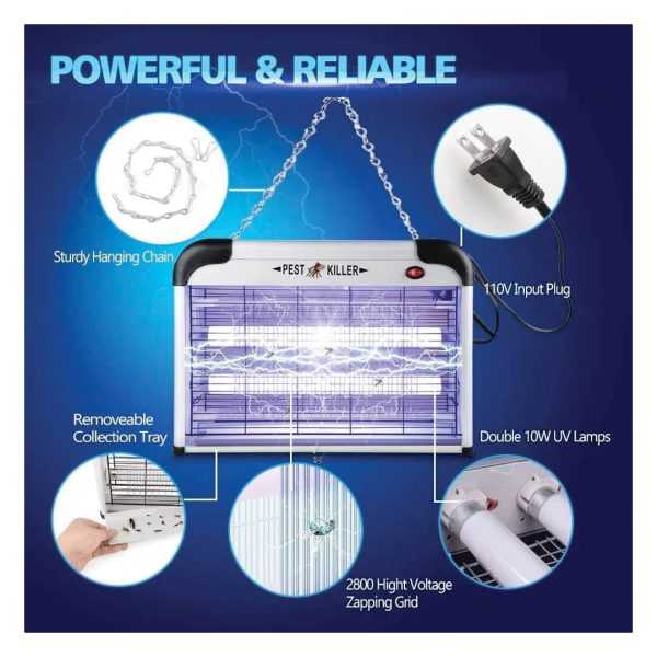 Mosquito Killer Lamp | Insect Killer | Fly & Bug Catcher | 20W Mosquito Zapper | Effective Indoor Pest Control - Image 2
