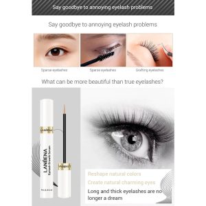 Lanbena Eyelash and Brow Growth Serum | Irritation-Free Formula | Nourishing & Thickening Treatment for Longer, Fuller Lashes and Brows