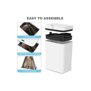 Automatic Motion Sensor Trash Can | Touchless Smart Bin | 18L Capacity | Odor Control | UAE Home & Office Essential