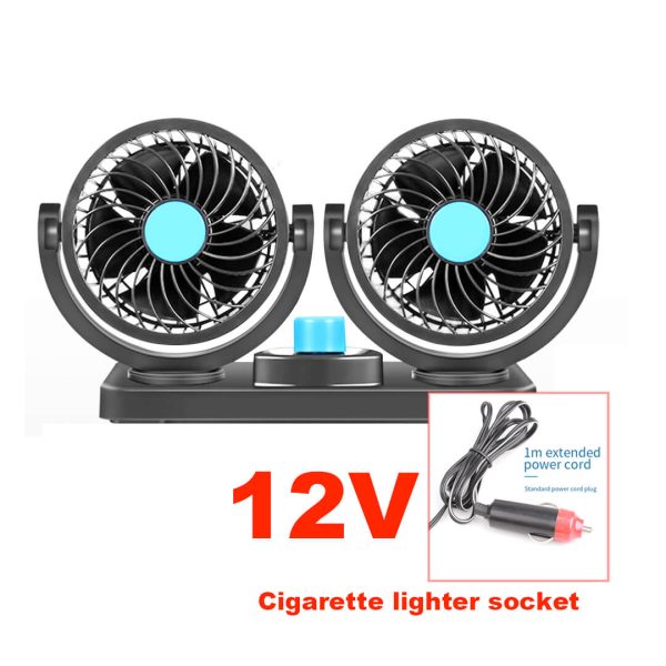 Portable 12V/24V Car Mini Fan | Dual-Speed Cooling Fan with 360° Rotation | Low Noise | Energy Efficient | Ideal for Cars, Trucks & Buses in UAE - Image 7