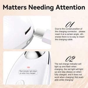 ES‑1081 3‑in‑1 Neck & Face Massager | 3 Color LED Therapy | Anti-Wrinkle | Thermal & Vibration | Face Sculpting Tool – White Massager