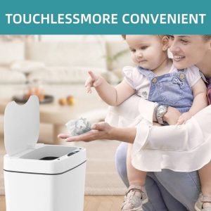 Automatic Motion Sensor Trash Can | Touchless Smart Bin | 18L Capacity | Odor Control | UAE Home & Office Essential