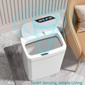 Automatic Motion Sensor Trash Can | Touchless Smart Bin | 18L Capacity | Odor Control | UAE Home & Office Essential