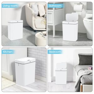 Automatic Motion Sensor Trash Can | Touchless Smart Bin | 18L Capacity | Odor Control | UAE Home & Office Essential