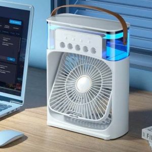 Portable USB Ultrasonic Cool Mist Humidifier with 7 Color LED Lights | Compact Air Purifier for Dry UAE Climate | Desk & Travel Essential