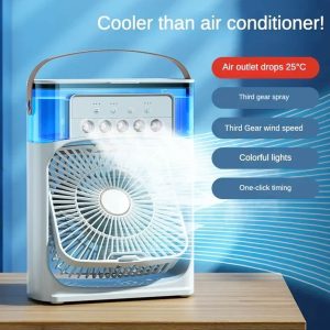 Portable USB Ultrasonic Cool Mist Humidifier with 7 Color LED Lights | Compact Air Purifier for Dry UAE Climate | Desk & Travel Essential