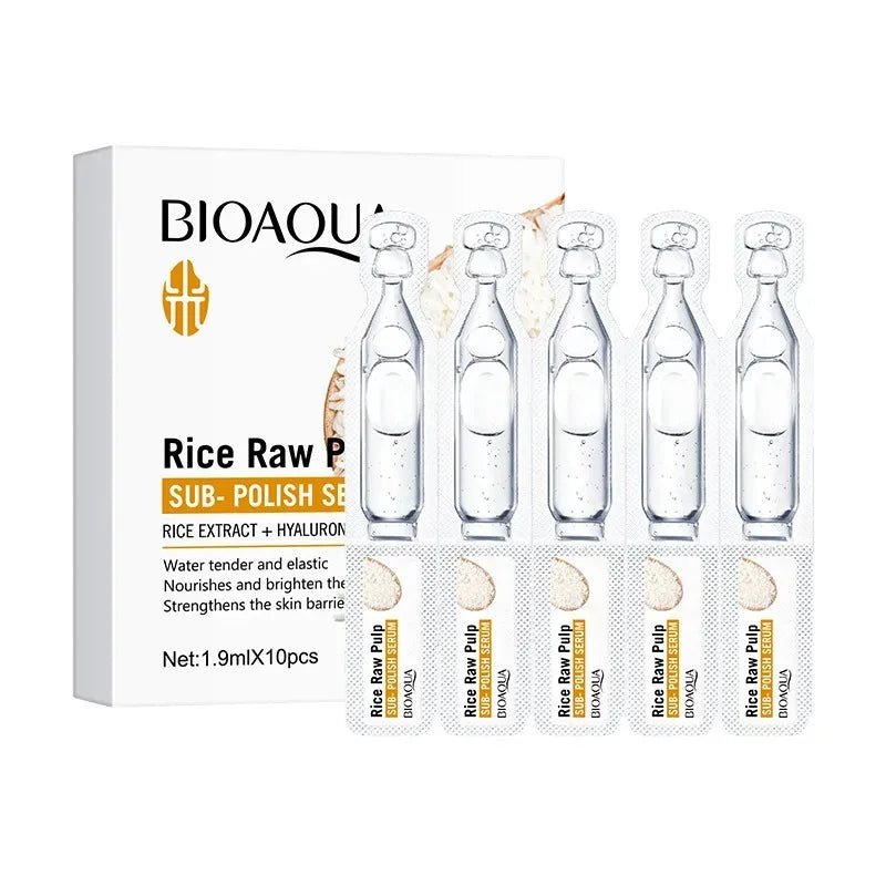 Biaoqua Rice Raw Pulp Sub - Ploish Hyaluronic Acid Serum - Anam Official Store