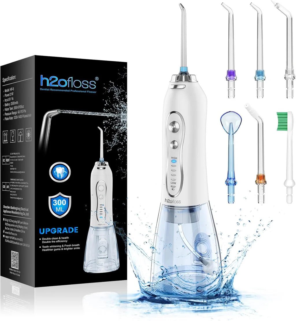 H2ofloss Water Flosser Professional Cordless Dental Oral Irrigator - Anam Official Store