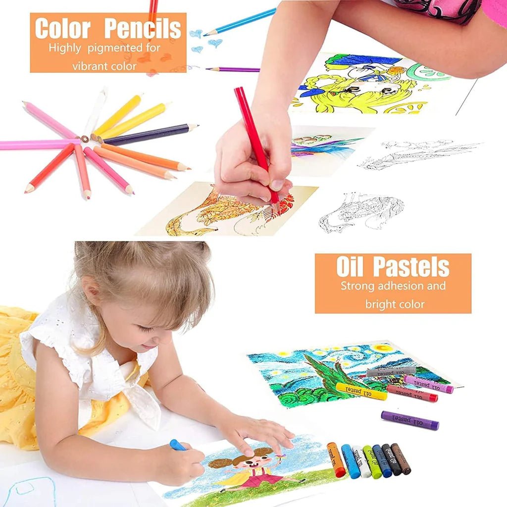 Kids Art Drawing Crayon 150 Color Set - Anam Official Store