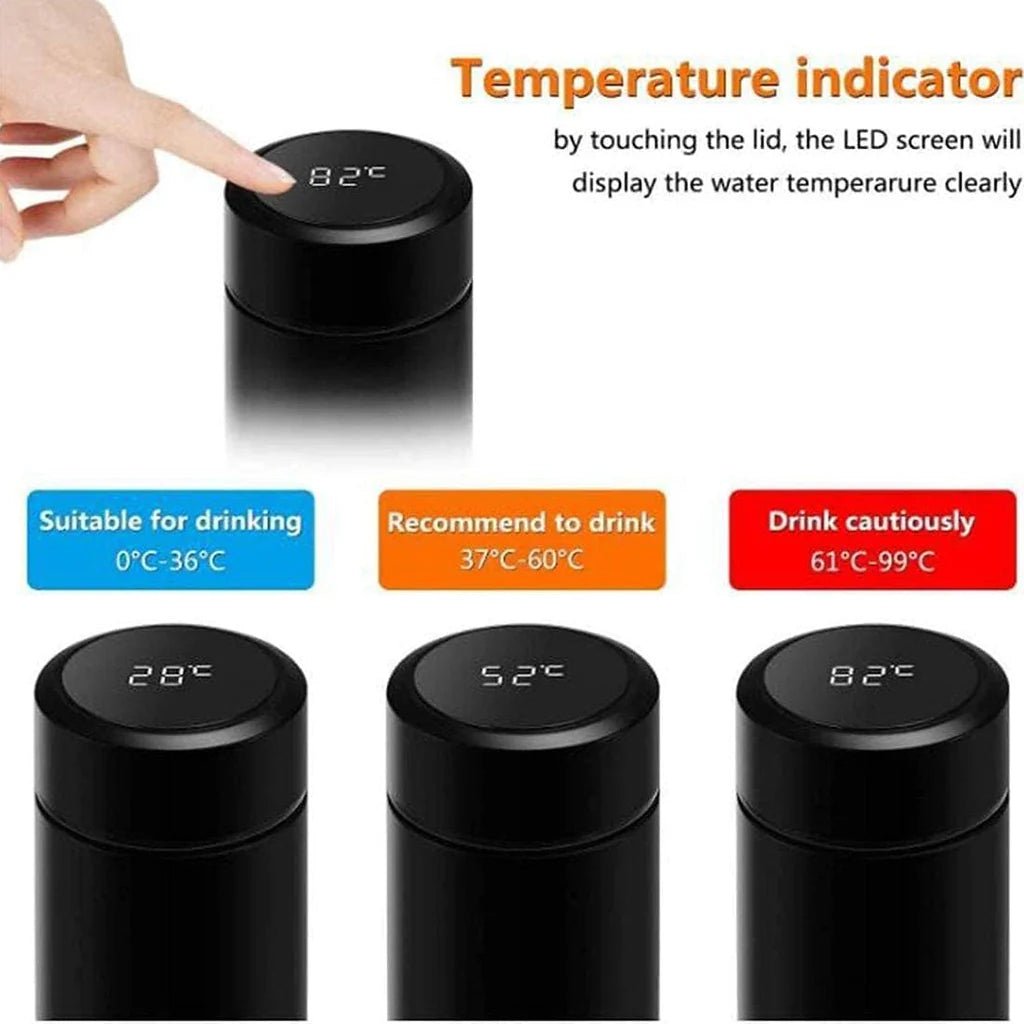 LED Temperature Display Water Bottle - Anam Official Store