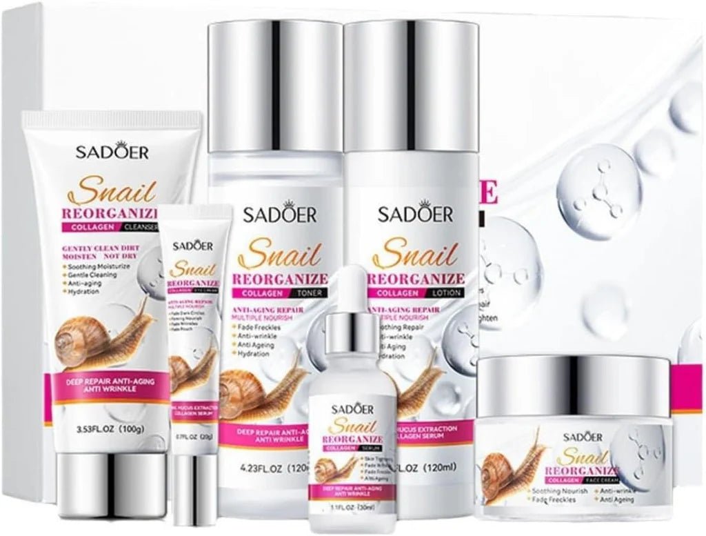 SADOER Snail Facial Care Kit - 6 Piece - Anam Official Store