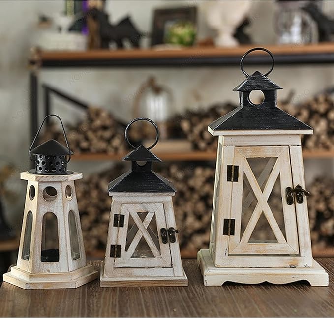 Sziqiqi Decorative Farmhouse Candle Lanterns - Anam Official Store