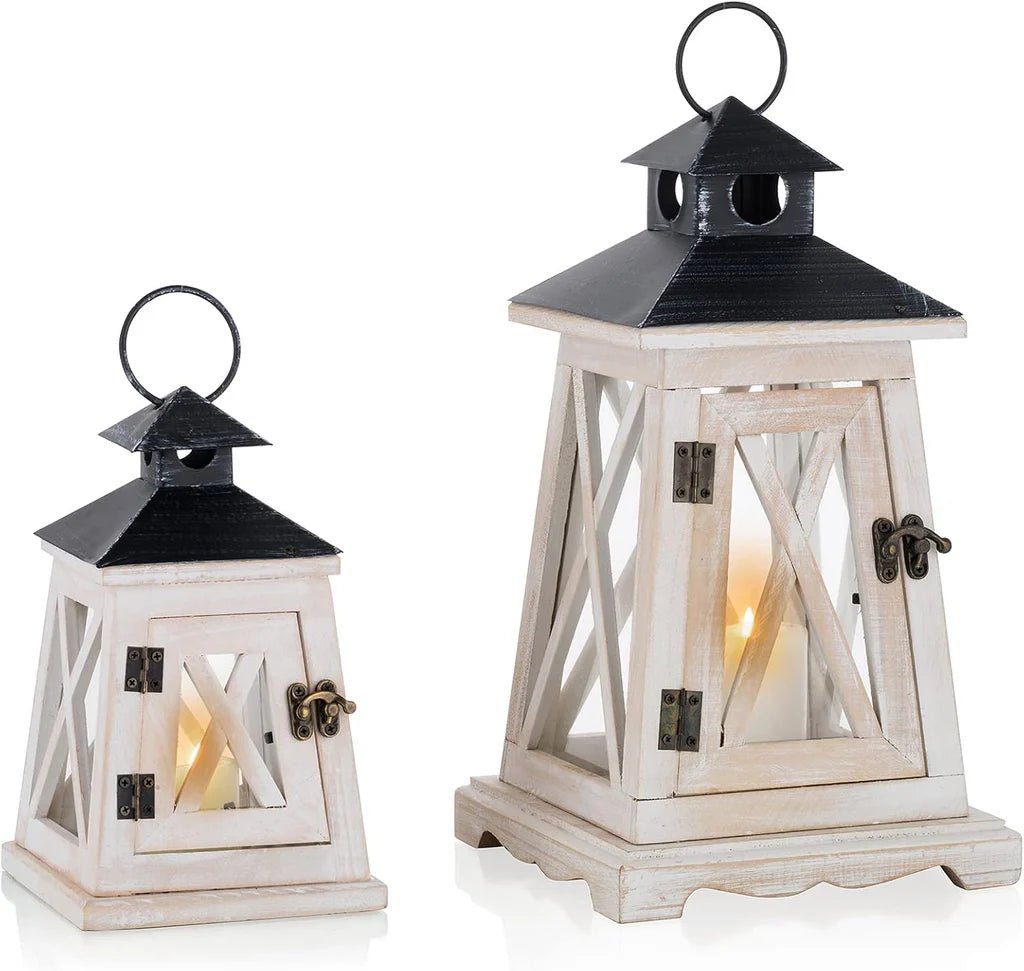 Sziqiqi Decorative Farmhouse Candle Lanterns - Anam Official Store