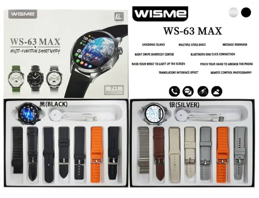 Wisme WS - 63 Max Smartwatch AMOLED Display - Anam Official Store