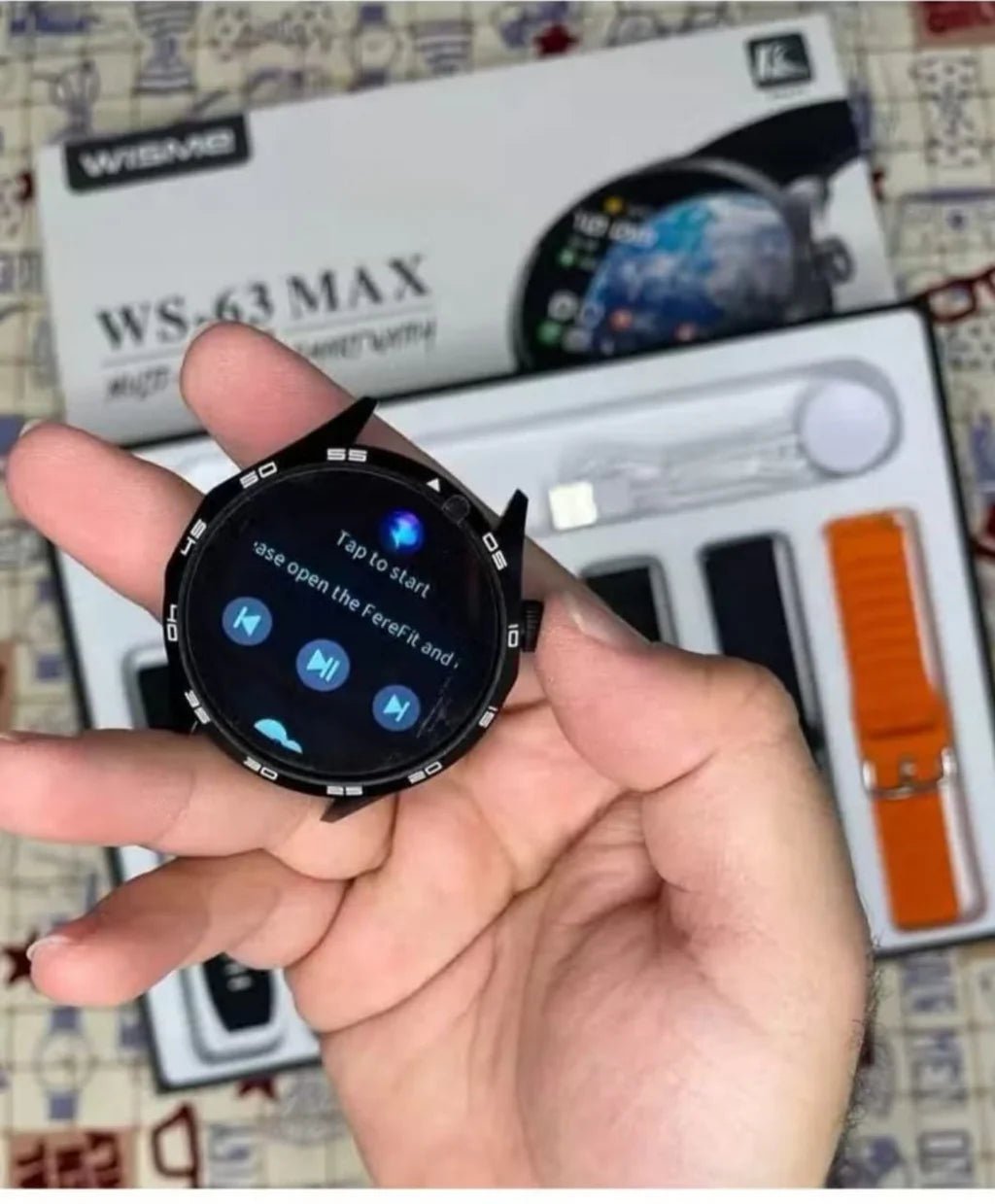 Wisme WS - 63 Max Smartwatch AMOLED Display - Anam Official Store