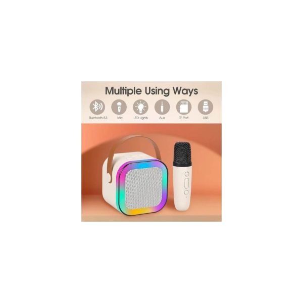 Portable Bluetooth Karaoke Speaker with 2 Wireless Microphones - Image 3