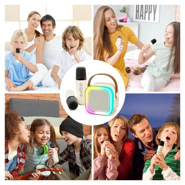 Portable Bluetooth Karaoke Speaker with 2 Wireless Microphones - Image 5