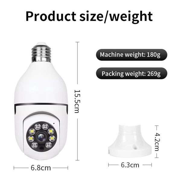 360 Captivating WiFi Panorama Camera by AMP – Outdoor CCTV Monitor with Smart Home Security Features for UAE Homes.