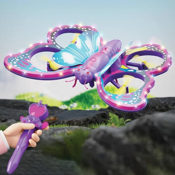 Butterfly Drone for Kids – LED Lights, Altitude Hold, Headless Mode & 360° Flip RC Quadcopter - Image 2