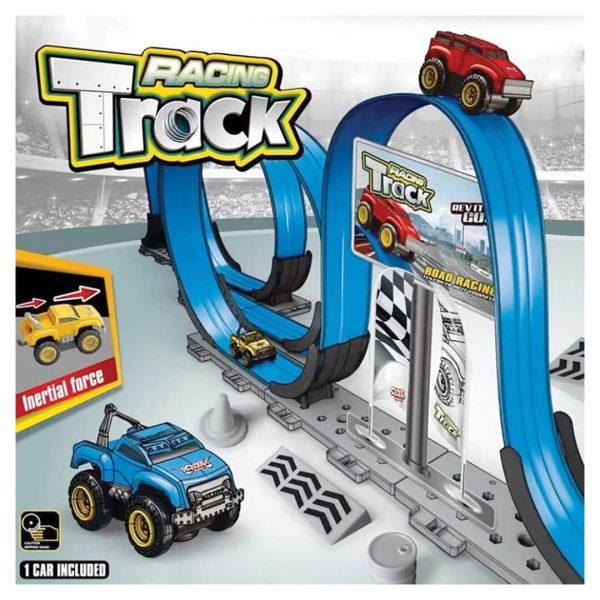 Track Racing Car Magnetic Stunt Car – Anti-Gravity DIY Roller Coaster Set - Image 2