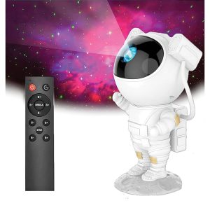 Star Projector Night Light | Astronaut Nebula Galaxy Projector | 360° Adjustable Design | Timer & Remote Control | Ideal for Kids & Adults