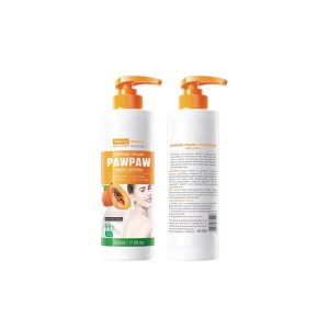 BIOAQUA Organic Vitamin C Body Milk – Papaya Extract Whitening & Hydrating Lotion in UAE