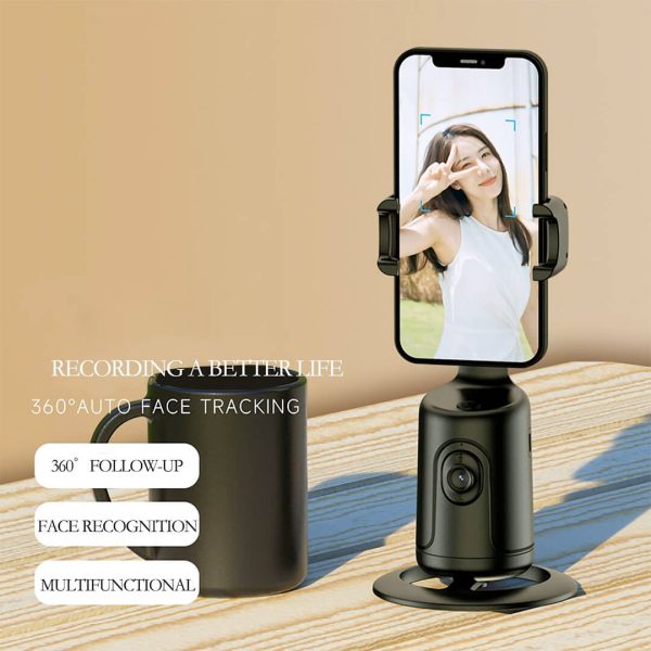 BRITUMS Automatic Tracking Phone Holder | 360° Rotation | Built-in Camera & Image Processor | No App Required | Ideal for Live Streaming & Video Calls - Image 10
