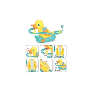 Mini Duck Climbing Stairs Toy – Interactive Roller Coaster with Music & Lights