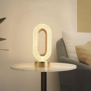 LED Cordless Table Lamp with USB Touch Dimming – Romantic Crystal Night Light, Portable Bedside Lamp for Bar, Coffee Shop, Hotel in the UAE.